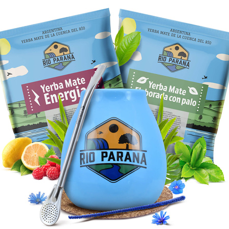 Yerba Mate Rio Parana készlet 2x50g Kalácsa + Bombilla