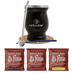 Yerba Mate készlet 3x50g TermoLid Cebador 150g