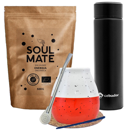 Yerba Soul Mate Energia 500g készlet + termosz