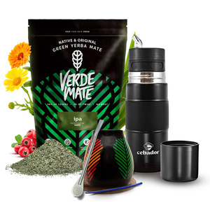 Yerba Mate készlet Verde Mate IPA 500g 0,5kg Yerbomos + Mate Tökre + Bombilla