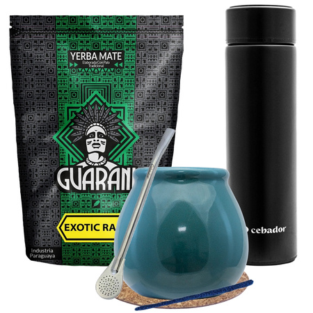 Yerba Mate Guarani Exotic 500g készlet + termosz