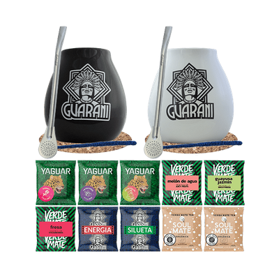 Yerba Mate készlet 500g Mate tök x2 Bombilla 10x50g