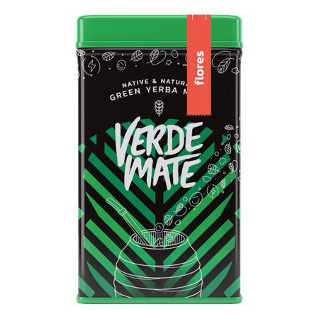 Yerbera – Tin can + Verde Mate Green Flores 0,5 kg