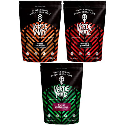 Yerba Verde Mate Zöld 3x500g különböző keverékek