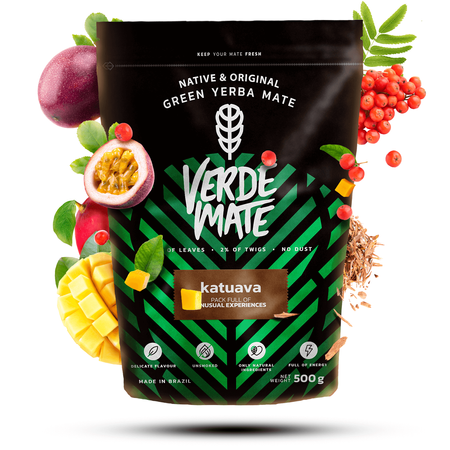 Yerba Verde Mate Katuava Temperamento 1kg-os készlet két személyre