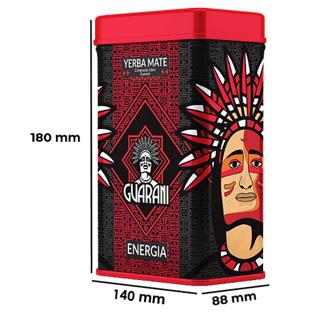 Yerbera - konzervdoboz + Guarani Energia koffein + 0,5kg 