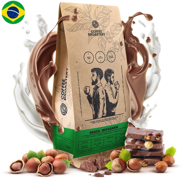 Coffee Broastery - Egész kávébabos Brazil Mogiana Premium 1kg