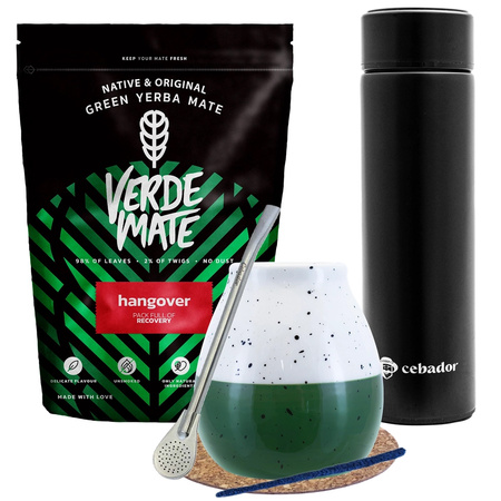 Yerba Verde Mate Hangover készlet 500g + termosz