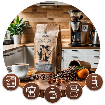 Coffee Broastery - Egész kávébabos Amico dall'Italia Espresso Roast 1kg