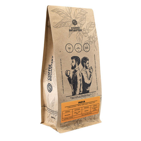 Coffee Broastery - Egész kávébabos India Karnataka prémium 400g