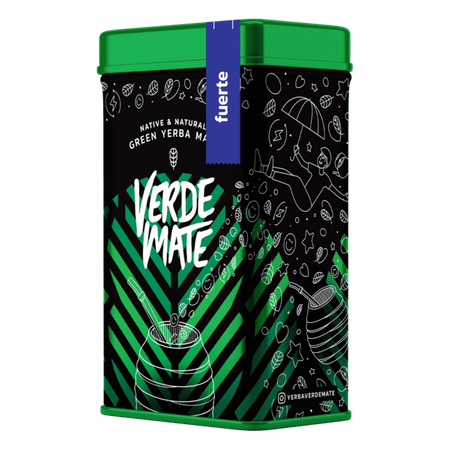 Yerbera - konzervdoboz + Verde Mate Fuerte 0,5kg 