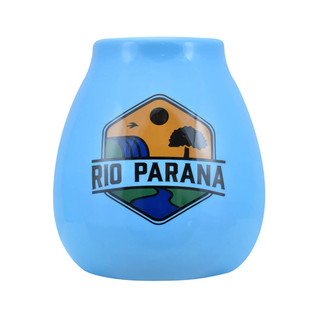 Kerámia mate tökre Rio Parana logóval (kék) 330 ml