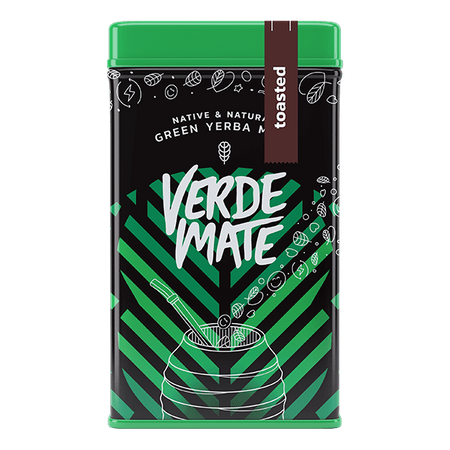 Yerbera - konzervdoboz + Verde Mate Zöld pirított Prażona 0.5kg 