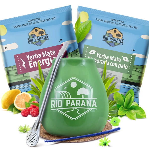 Yerba Mate Rio Parana készlet 2x50g Kalácsa + Bombilla