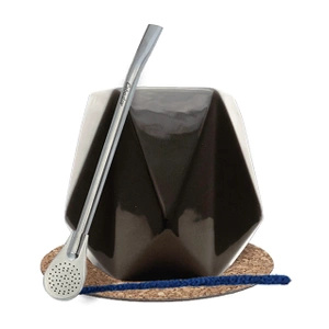 Set Gourd Diamante for yerba mate