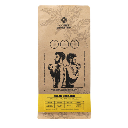 Coffee Broastery - Egész kávébabos Brazil Cerrado Premium 400g