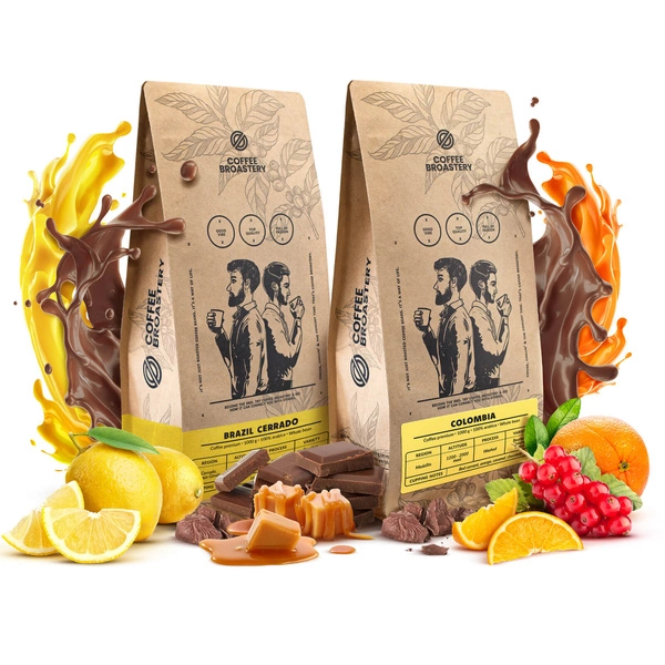 Készlet Coffee Broastery Colombia Medellin + Brazil Cerrado 2x1kg (2kg)